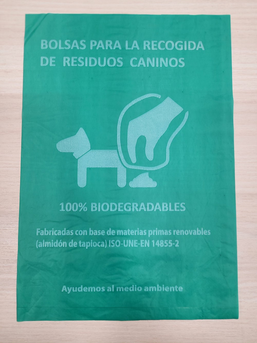 bolsa para perros biodegradable